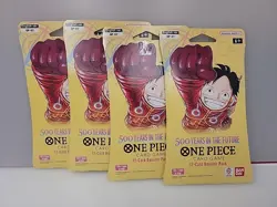 One Piece 500 Years In The Future TCG Sleeved Booster Pack OP-07 Eng Lot Of 4 - Image 1