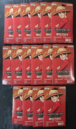 (Lot of 16) One Piece OP-13 Sleeved Booster Packs - New Sealed - Image 1