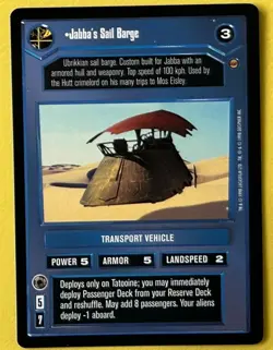 SWCCG - Jabba´s Sail Barge (Star Wars Customizable Cards Game) - Image 1