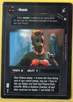 SWCCG - Greeata (Star Wars Customizable Cards Game) - Image 1
