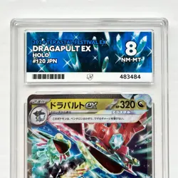 Pokemon Dragapult EX Holo ACE Graded 8 Slab Card TCG Twilight Masquerade DR RR - Image 4