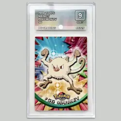 Topps Pokemon 1999 Animation TV Series PG Graded 9 Slab Card Rare TCG Series 1 - Image 1