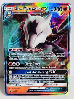 Alolan Marowak GX SM187 Promo - Holo Rare - Pokemon TCG Card - Image 1