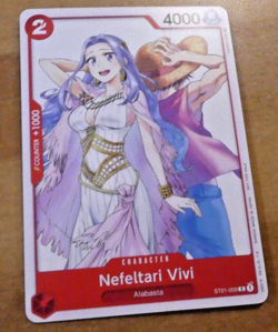 ONE PIECE ROMANCE DAWN ENGLISH CARD GAME CARTE VIVI ST01-009 ALT EN MINT - Image 1