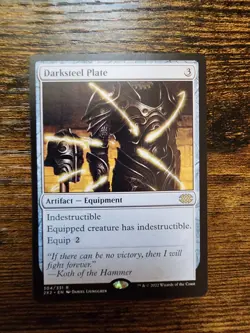 1x Darksteel Plate NM-Mint, English Double Masters 2022 MTG Magic - Image 1