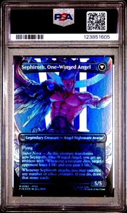 2025 MTG Final Fantasy SEPHIROTH * Character Borderless Foil #0382 * PSA 10 G2U - Image 2