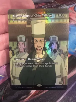 Mayor Tong of Chin Village (Borderless) - Avatar TLE 0002 Foil - Image 2