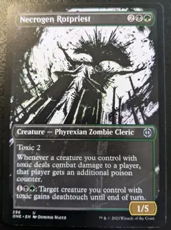 Necrogen Rotpriest (Showcase) 296 ONE Uncommon Phyrexia: All Will Be One MTG - Image 1