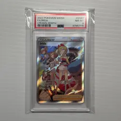 2023 POKEMON S & S CROWN ZENITH #GG63 FULL ART/IRIDA Trainer PSA 8 - Image 1