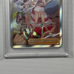 2023 POKEMON S & S CROWN ZENITH #GG63 FULL ART/IRIDA Trainer PSA 8 - Image 2