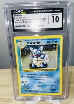 Wartortle Classic Holo GEM MINT 10 002/034 Pokemon Trading Card Game - Image 1