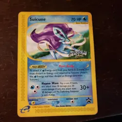 Pokemon TCG Suicune 53 Wotc Black Star Promo Pokemon Movie 2002 Rare Card - Image 1