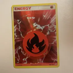 Fire Energy 106/110 Rare EX Holon Phantoms Pokemon Card NM - Image 1