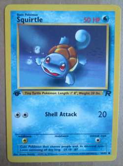 Squirtle - 68/82 - 1st Edition Common WOTC TCG-Team Rocket Pokemon Card - Image 1