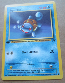 Squirtle - 68/82 - 1st Edition Common WOTC TCG-Team Rocket Pokemon Card - Image 5