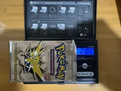 Pokemon WOTC Fossil Unlimited Booster Pack Zapdos Heavy 21.01 Grams - Image 1