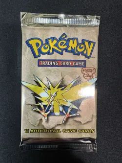 Pokemon WOTC Fossil Unlimited Booster Pack Zapdos Heavy 21.01 Grams - Image 3