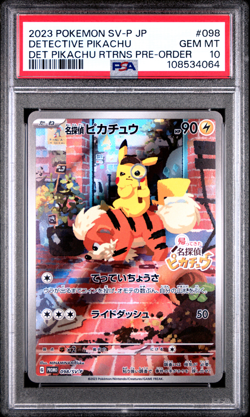 PSA 10 Detective Pikachu 098/SV-P Promo Full Art Japanese Pokemon Card 2023 -064 - Image 1