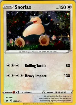 Pokemon | Blister Exclusives | Snorlax - (Cosmos Holo) | 140/202 | Holo | NM - Image 1