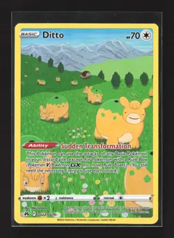 Pokemon Crown Zenith: Galarian Gallery #GG22/GG70 Ultra Rare,Holo Ditto Holo - Image 1