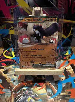 Great Tusk ex - 123/198 - - Prize Pack Series Play! Stamped - Pokemon TCG Card - Image 1