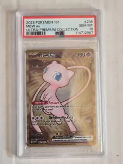 Mew Ex Pokemon 151 Ultra-Premium Collection 205/165 METAL PSA 10 - Image 1