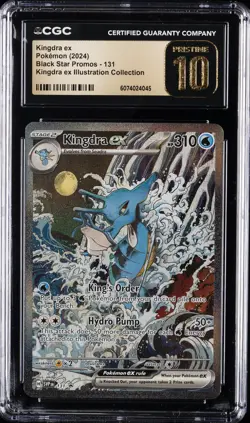 2024 POKEMON BLACK STAR PROMOS KINGDRA EX ILLUS. COLL KINGDRA EX CGC 10 PRISTINE - Image 1