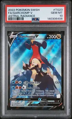 2022 Pokemon Sword & Shield Astral Radiance #TG23 Garchomp V PSA 10 - Image 1