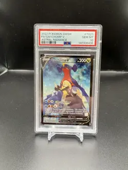 2022 Pokemon Sword & Shield Astral Radiance #TG23 Garchomp V PSA 10 - Image 3