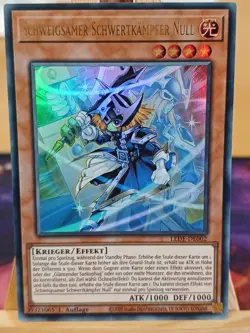 Schweigsamer Schwertkampfer Null Ultra Rare LEDE-DE002 Deutsch NM YUGIOH - Image 1