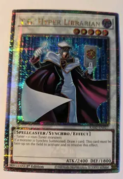 T.G. Hyper Librarian RA02-EN027 Quarter Century Secret Rare Yugioh NM - Image 1