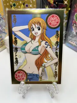 One Piece Epic Journey 2023 Trading Card 18 - Nami Gold Frame - Image 1