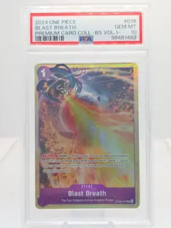 2024 ONE PIECE PSA 10 BLAST BREATH PRE CARD COLL BEST SET VOL 1 - Image 1