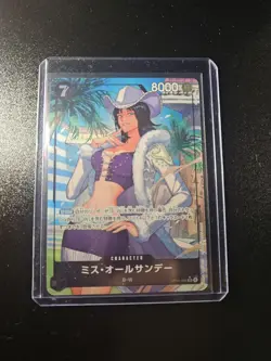 One Piece card OP14-084 SR Miss All Sunday Parallel Japanese Era - Image 1