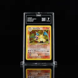 1999 Pokemon Card Base Set 4/102 🔥Charizard🔥 Holo Rare - TAG 7 NEAR MINT! - Image 1