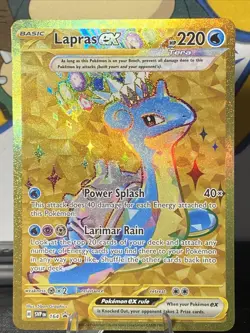 Pokemon TCG Lapras ex 164 Sv: Scarlet & Violet Promo Cards Holo Black Star Promo - Image 1