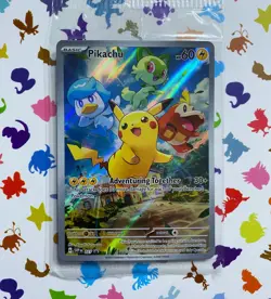 Pikachu 027 Scarlet & Violet SEALED Black Star Promo Pokemon Card - Image 1
