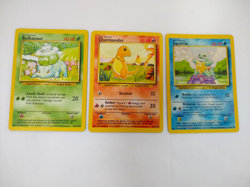 Pokemon Base Set Starters - Bulbasaur Charmander Squirtle - Exact Cards! - Image 1