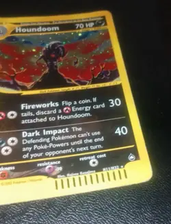 Pokemon Card- Houndoom-Aquapolis-Holo-H11/H32-Rare-NoCrystal-ENG-PL - Image 4