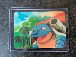 Pokemon Lenticular Blastoise Viz Video Pioneer PIKA-0028D DVD 3D Promo Card - Image 1