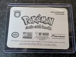 Pokemon Lenticular Blastoise Viz Video Pioneer PIKA-0028D DVD 3D Promo Card - Image 2