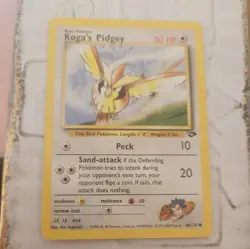 Kogas Pidgey 80/132 Common Pokemon Trading Card Gym Challenge WOTC - Image 1