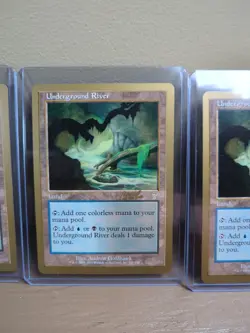 MTG Underground River Land - World Championship Gold Border NM - Lot of 4 Cards - Image 4
