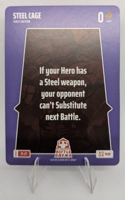 Steel Cage - Play Card #PL-27 - 2025 Bo Jackson Battle Arena BOBA First Edition - Image 1