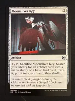 1x Moonsilver Key (255) Innistrad: Midnight Hunt LP MTG Magic the Gathering x1 - Image 1