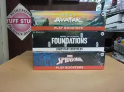 MTG AVATAR & SPIDER-MAN PLAY + FOUNDATIONS JUMPSTART BOOSTER BOX LOT - Image 1