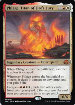 MTG Phlage, Titan of Fire's Fury (197) | NM | Modern Horizons 3 {MH3} - Image 1