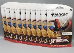 Magic The Gathering Marvel Spider-Man Sleeved Booster Pack Lot of 10 - Image 1