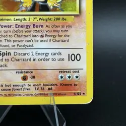 Charizard 4/102 Unlimited Holo Rare Pokemon TCG 1999 Base Set ✨ - Image 4