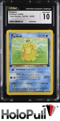 Pokemon TCG 2000 Team Rocket - 1st Ed. Psyduck #65/82 - Image 1